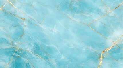 Obraz premium Stunning turquoise marble with dynamic gold veins. A vibrant and artistic fusion of color 