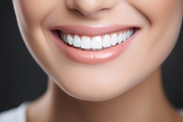 Fototapeta premium Beautiful Smile, Perfect White Teeth