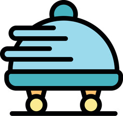 Food delivery service is bringing a hot meal to a client