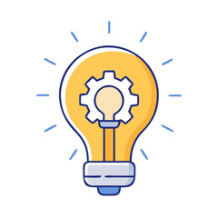 light bulb idea generation icon, light bulb idea generation vector illustration-simple illustration of light bulb idea generation, perfect for light bulb idea generation logos and icons