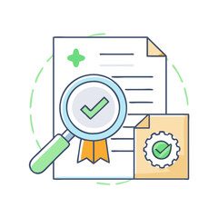 quality control icon, quality control vector illustration-simple illustration of quality control, perfect for quality control logos and icons