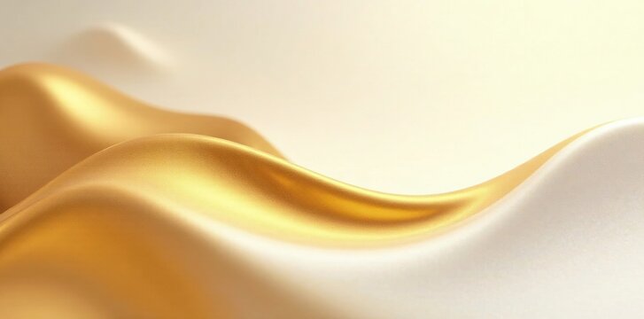 A luxurious gold and white ombre effect creates a sense of depth and dimension on the background, glamour, metallic, premium