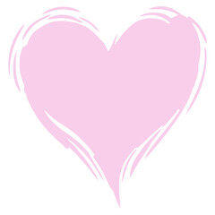 Abstract Pink Heart Illustration for Valentine's Day