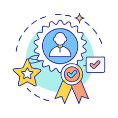 expert badge icon, expert badge vector illustration-simple illustration of expert badge, perfect for expert badge logos and icons