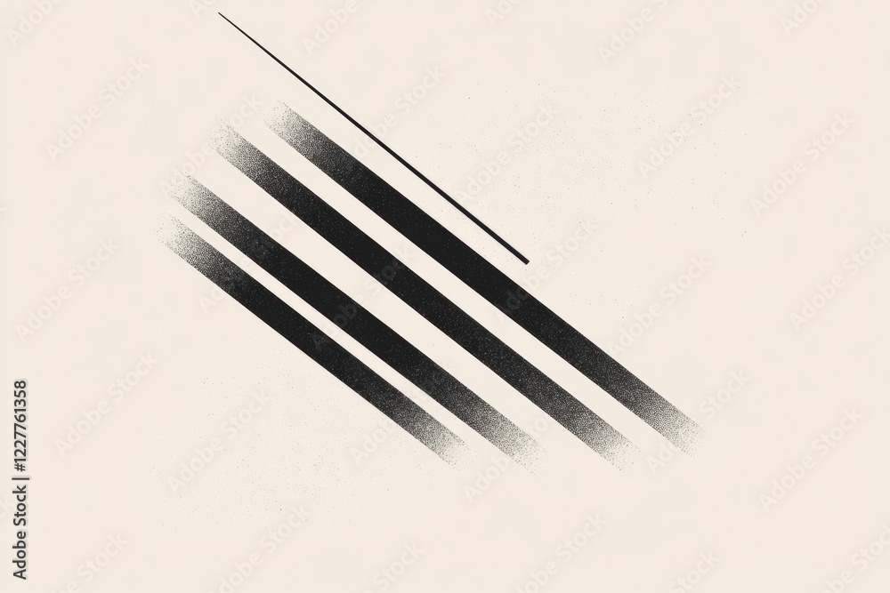 Poster parallel stripes with varying intensities create a minimalist artistic effect on a soft background c
