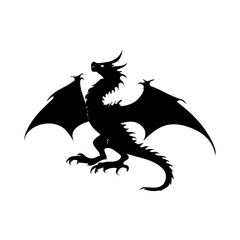 Fototapeta premium Creative and new Dragon Silhouette