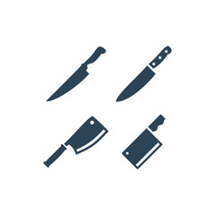 Knife icons set vector trendy design template.