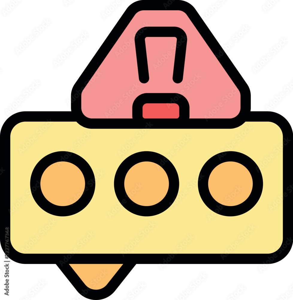 Poster notification icon is displaying three dots and an exclamation point sign, indicating an important un