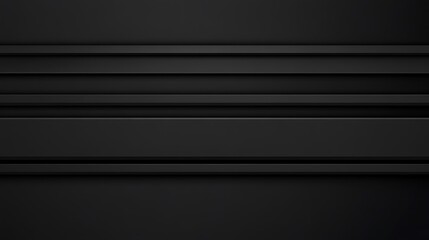 Fototapeta premium Abstract Black Horizontal Layers Design Background