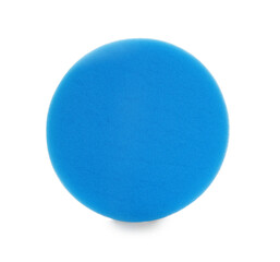 One orbital polisher pad isolated on white