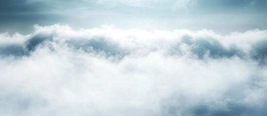 Fototapeta premium Soft Foggy Sky Presentation Background for Professional Growth Mockup with Ample Space for Custom Text and Messaging