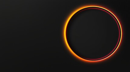Captivating solar eclipse phenomenon outer space visual art dark background high-contrast view celestial event
