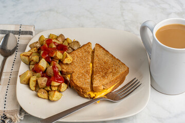 fried egg and cheese sandwich