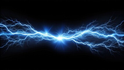 Electric Current on Black Background, static image, electric flow