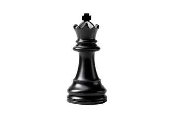 black chess piece isolated on white background
