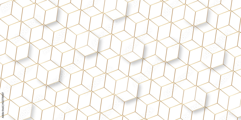Poster abstract golden linear graphic ornament. arabian stylish seamless pattern on white background. creat