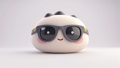 Fototapeta premium A Cute 3d of a Augmented Reality (AR) Glasses