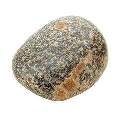 Fototapeta premium Smooth Gray Pebble Stone on transparent background