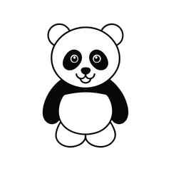 panda bear with bamboo