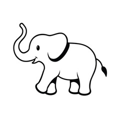 vector illustration of a elephant