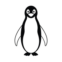 penguin on white background