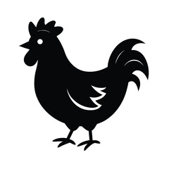 vector illustration of a rooster