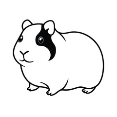 vector illustration of cartoon rat