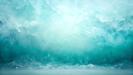 Fototapeta premium Stunning Teal Ice Cave, Glacial Formation, Winter Wonderland