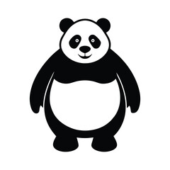 panda with a blank sign