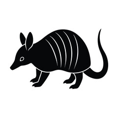 vector illustration of a cartoon squirrel on white