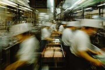 High-Speed Production Line in a Modern Factory