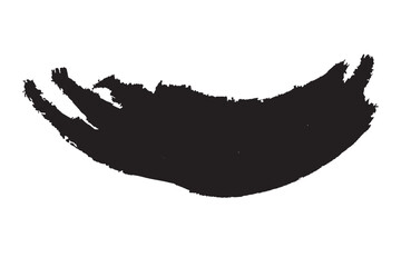 Red paint artistic dry brush stroke. Watercolor acrylic hand painted backdrop for print, web design and banners. Realistic vector background texture