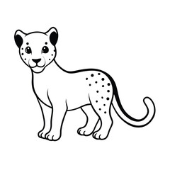 black leopard illustration