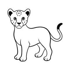 black leopard illustration