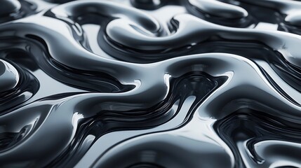 Obraz premium Abstract Liquid Metal Swirling Design Texture
