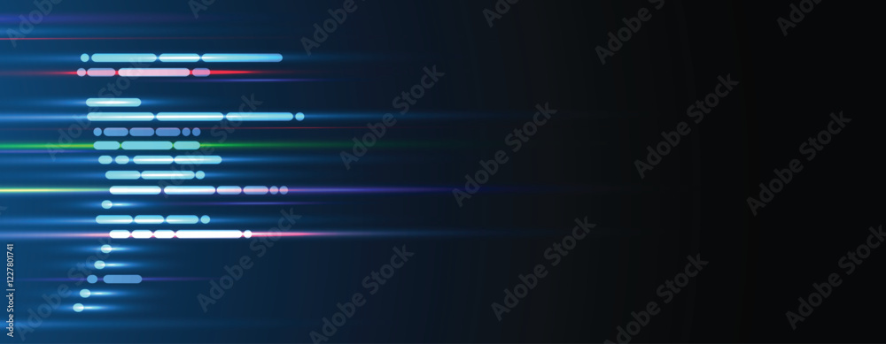 Aufkleber Abstract patterns in the language of machines
