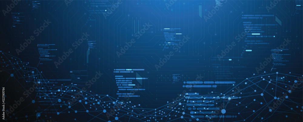 Aufkleber Abstract patterns in the language of machines