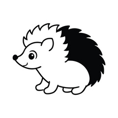 hedgehog on a white background