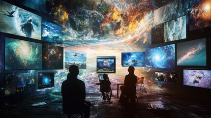 Surrounded by the Cosmos: Exploring the Universe Through Screens