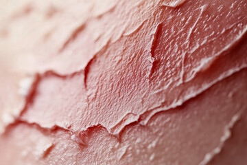 Macro shot of peeling dry skin texture.