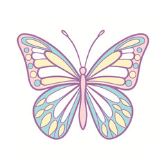 butterfly on white background