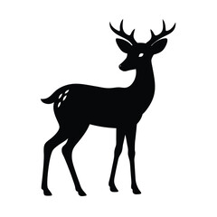 deer silhouette vector illustration