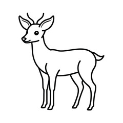 deer silhouette vector