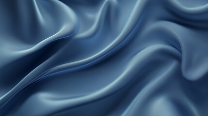 Obraz premium Abstract Blue Silk Draped Fabric Texture