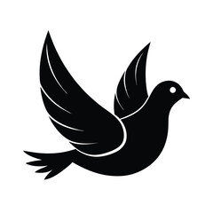 white dove silhouette