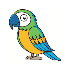 blue and yellow macaw