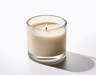 scented candle on a white background
