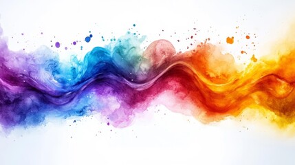 Fototapeta premium Dynamic Abstract Paint Wave. Generative AI