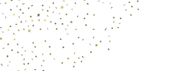 stars. Confetti celebration, Falling golden abstract decoration for party, birthday celebrate,