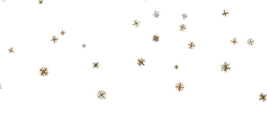 Flurry of Snowflakes: Radiant 3D Illustration Showcasing Falling Festive Snow Crystals
